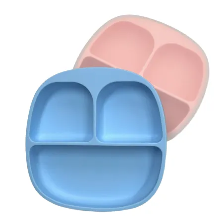 Assiette en Silicone Personnalisée avec Nom et Image | Bébé