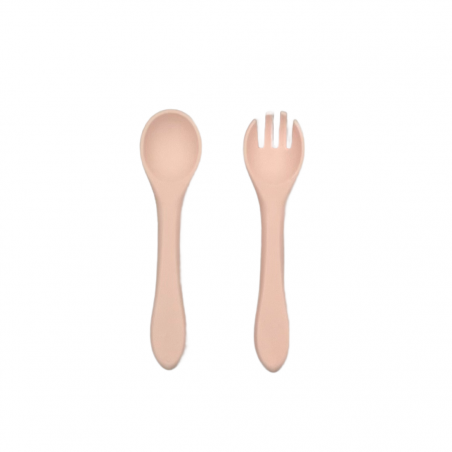 Couverts Bébé en Silicone Personnalisés avec Nom et Image | Diversific