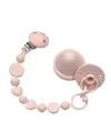 Cadeia de chupeta BUBBLE TALCO de silicone com nome, adaptador / gancho de chupeta MAM e CHICCO
