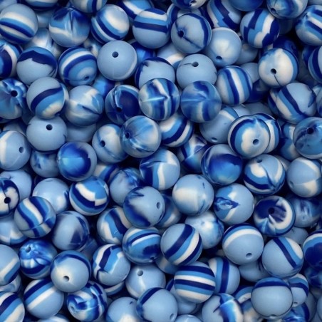 KIT 30 pcs 15mm Silicone Beads