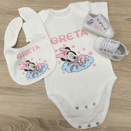 Personalisierter Babybody aus Baumwolle mit Namen | Geschenk zur Gebur 2