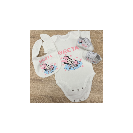 Personalized Cotton Baby Bodysuit with Name | Newborn Gift