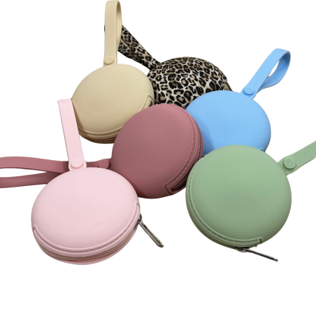 CUSTOMIZE Pacifier Chain Case Round with LASER PRINT