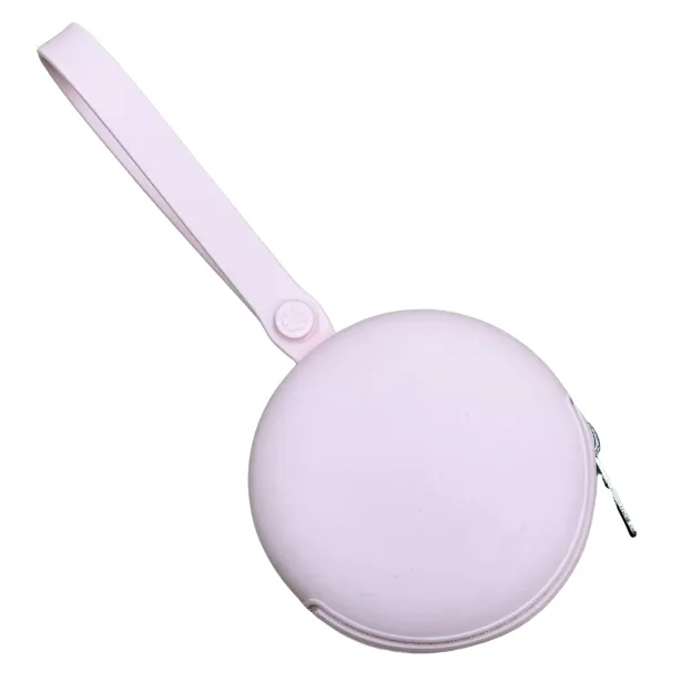 PERSONALIZE Estojo Para Corrente de Chupeta Redondo LISO com LASER-IMPRESSÃO