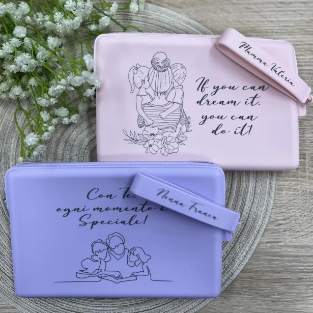 Personalized Silicone Pouch FORYOU | Custom Baby & Mom Organizer
