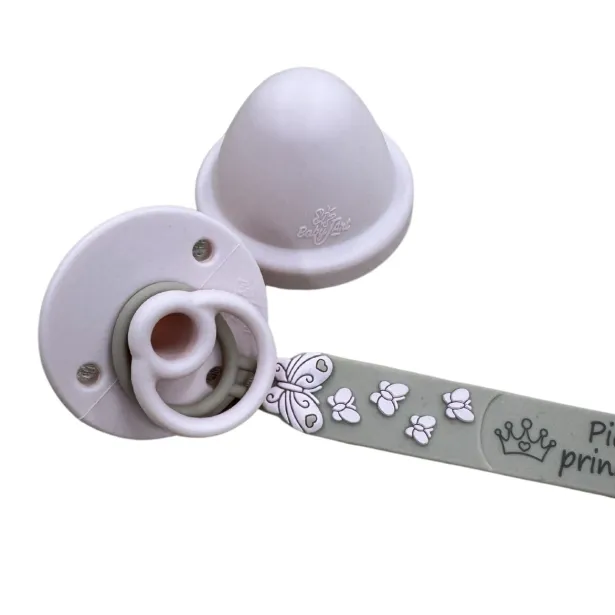 Prendedor de chupeta FLAT de Silicone Personalizada | BabyJart