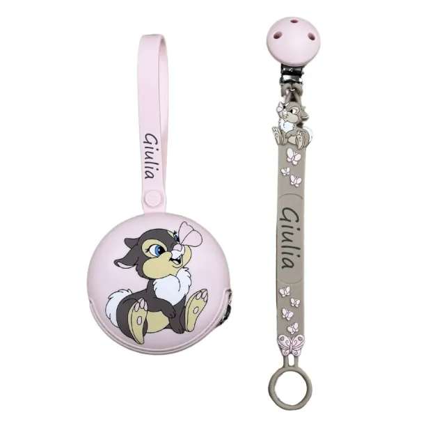 Attache-tétine en Silicone FLAT Persoannalisée | BabyJart