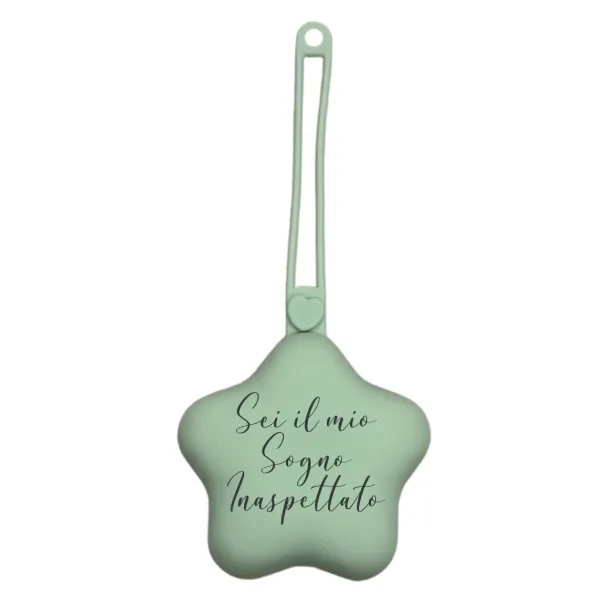 CUSTOMIZE Pacifier Chain Case Star with LASER PRINT