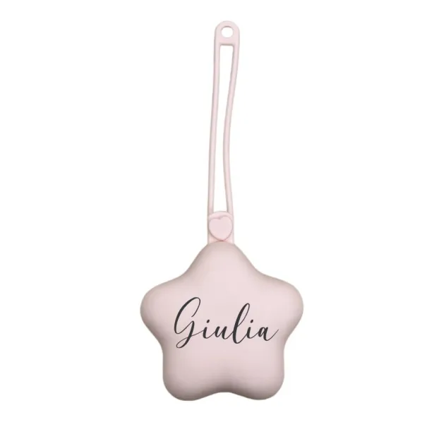 CUSTOMIZE Pacifier Chain Case Star with LASER PRINT