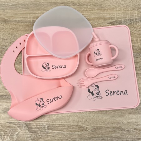 Piatto in Silicone Personalizzato con Nome e Immagine