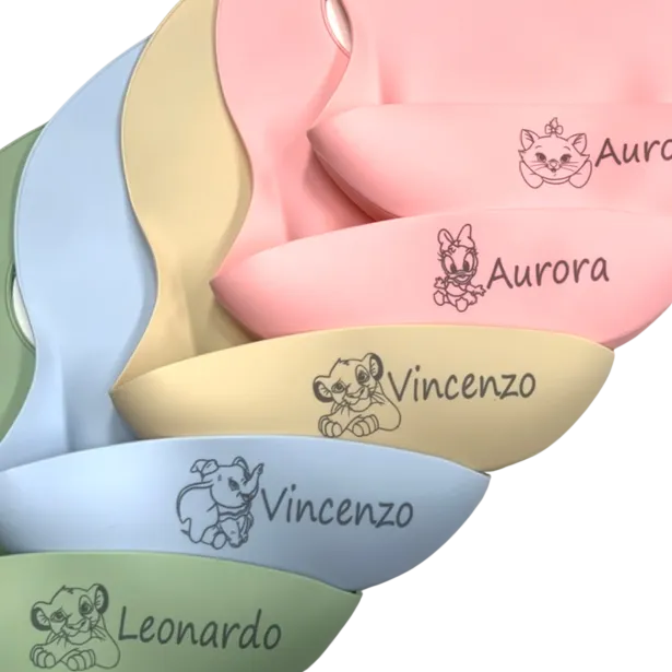 Bavoir personnalisé en silicone | BABYJART®