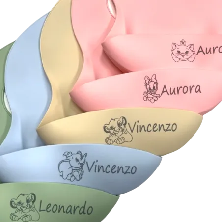 Bavoir personnalisé en silicone | BABYJART®