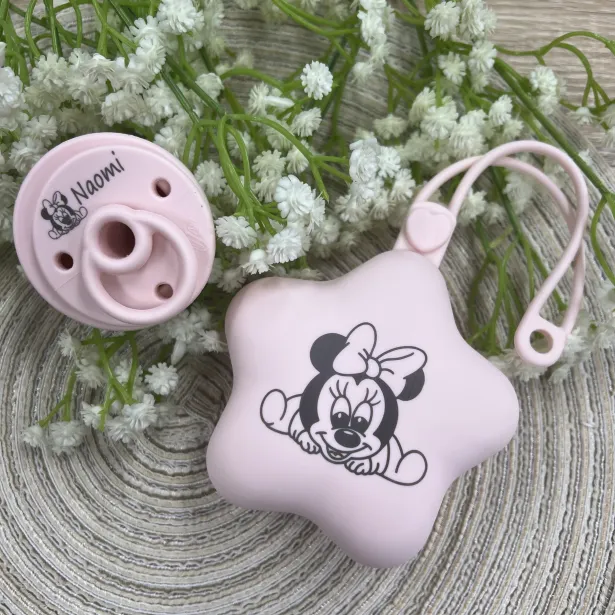CUSTOMIZE Pacifier Chain Case Star with LASER PRINT