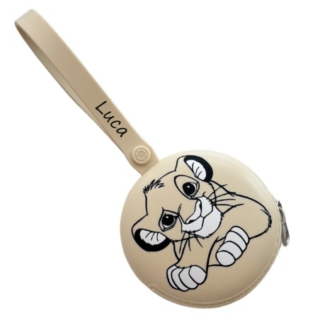 CUSTOMIZE Pacifier Chain Case Round with PRINT