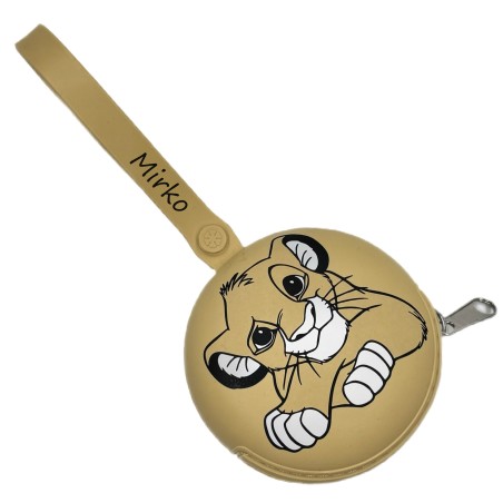 CUSTOMIZE Pacifier Chain Case Round with PRINT
