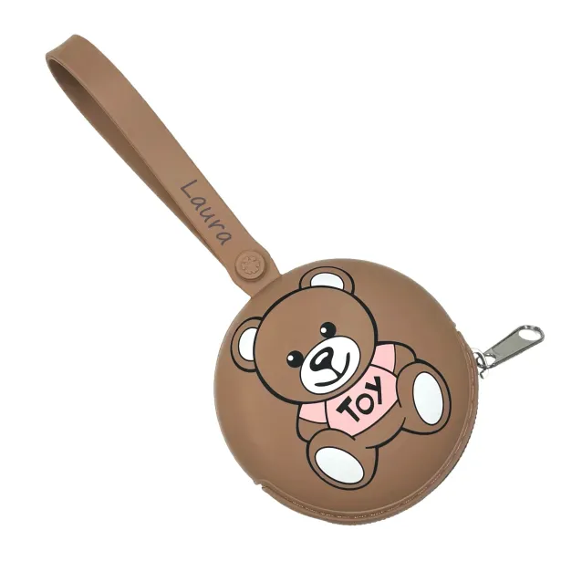 PERSONNALISER Porte-tétine Rond avec IMPRIMER
