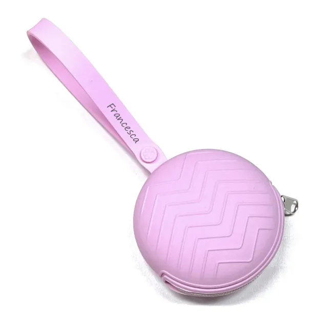 PERSONALIZE Estojo Para Corrente de Chupeta Redondo