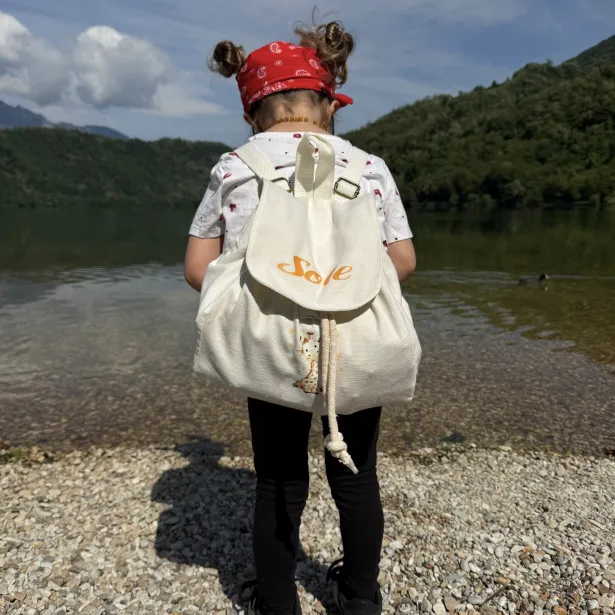 MOCHILA DE ALGODÃO PERSONALIZÁVEL