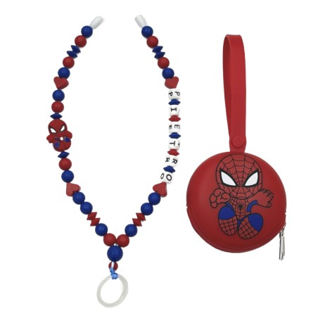 Babyjart Colar porta-chupeta com nome, silicone, gancho/adaptador de chupeta da mãe