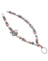 Babyjart Schnullerhalskette mit Name, aus silicone, Haken / Adapter Schnuller Mam