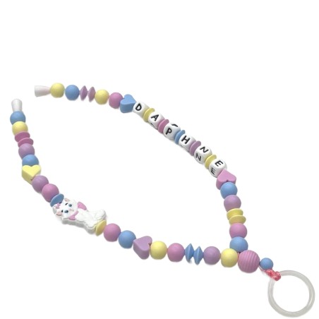 Babyjart Colar porta-chupeta com nome, silicone, gancho/adaptador de chupeta da mãe