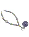 Babyjart Collar Porta Chupete con Nombre, silicona, gancho/adaptador para chupete de madre