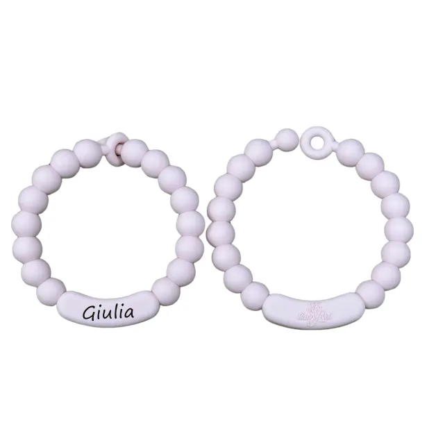 Anillo de dentición personalizado polvos de talco