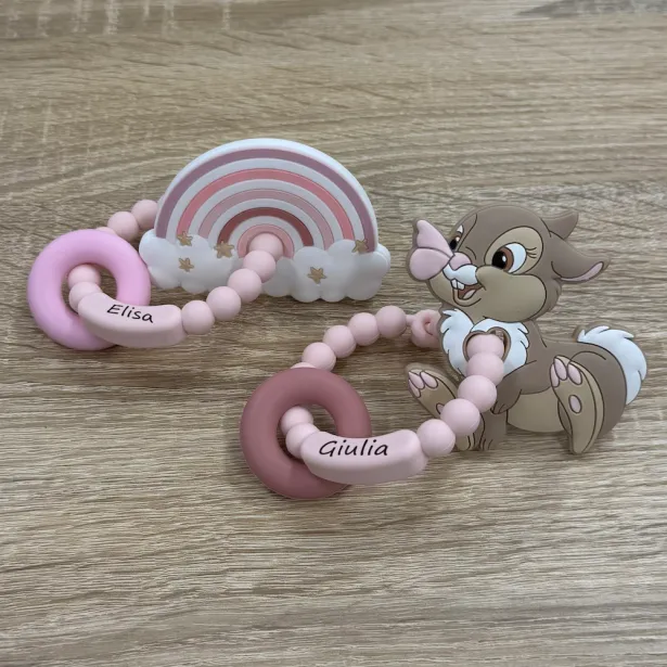 Anel de dentição Bubble personalizado | BabyJart