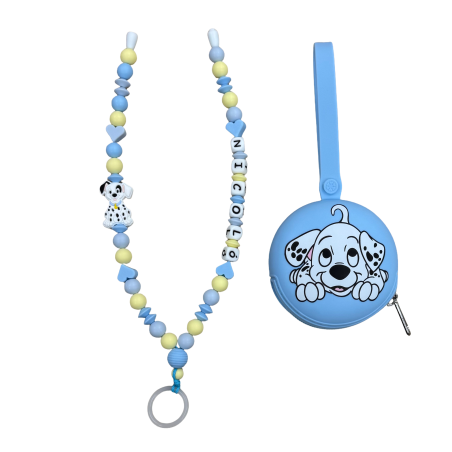 Babyjart Colar porta-chupeta com nome, silicone, gancho/adaptador de chupeta da mãe