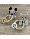 Teething Ring Customized Beige