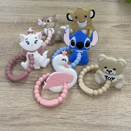 Bubble Teething Ring Personalised with Name | BabyJart 2