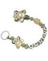 Babyjart silicone dummy chain PRESTIGE LION with name, hook / adapter pacifier MAM and CHICCO