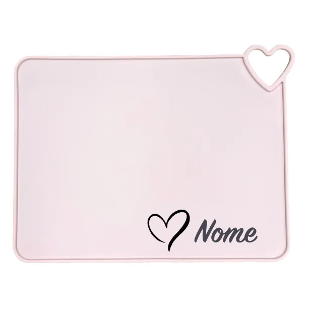 Set de table en silicone avec Cœur