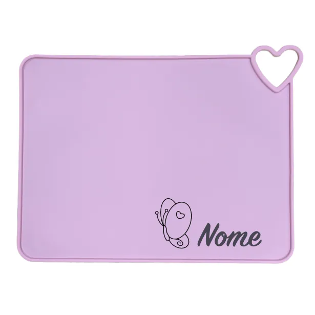 Placemat in silicone with Heart