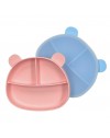 Personalized Silicone Bear Plate | Baby Feeding Dish