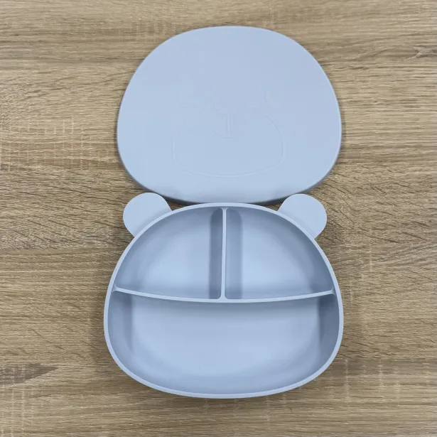 Piatto Orsetto in Silicone Personalizzato con Nome e Immagine