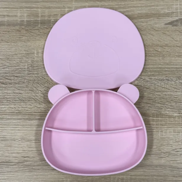 Personalized Silicone Bear Plate with Name and Image | Baby Gift