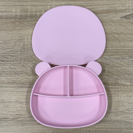 Piatto Orsetto in Silicone Personalizzato con Nome e Immagine