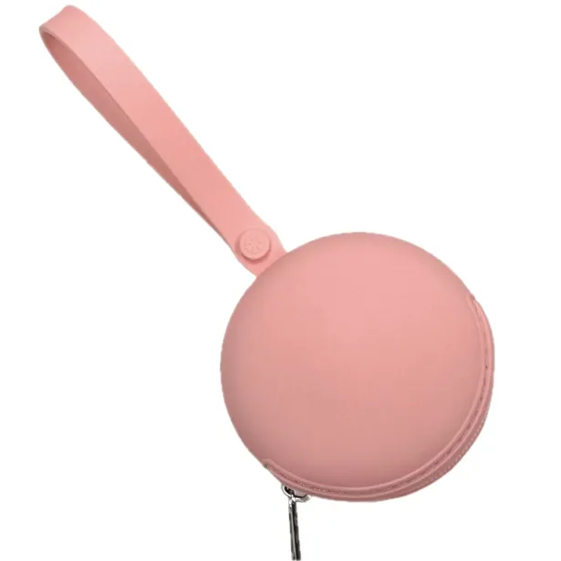 PERSONALIZE Estojo Para Corrente de Chupeta Redondo LISO com LASER-IMPRESSÃO