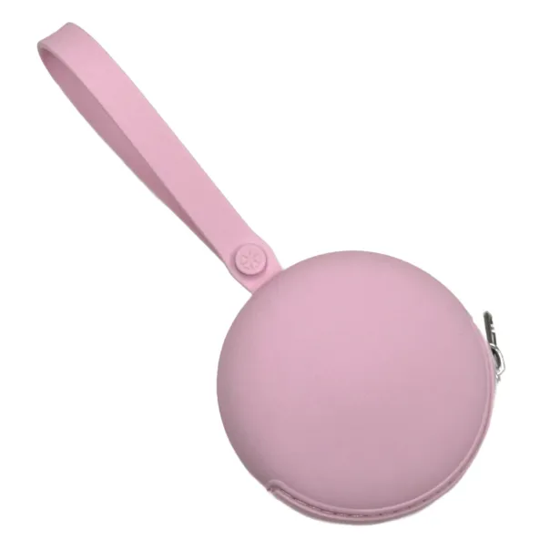 PERSONALIZE Estojo Para Corrente de Chupeta Redondo LISO com LASER-IMPRESSÃO