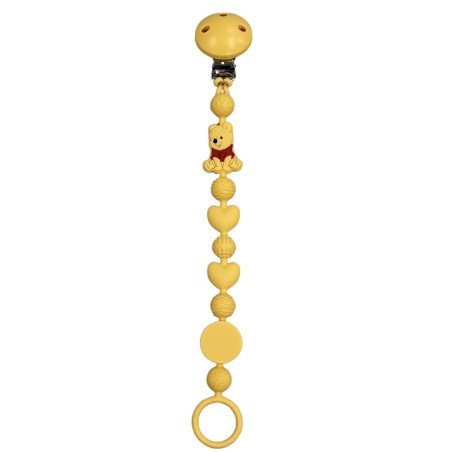 Cadeia de chupeta BUBBLE CHARM WINNIE de silicone com nome