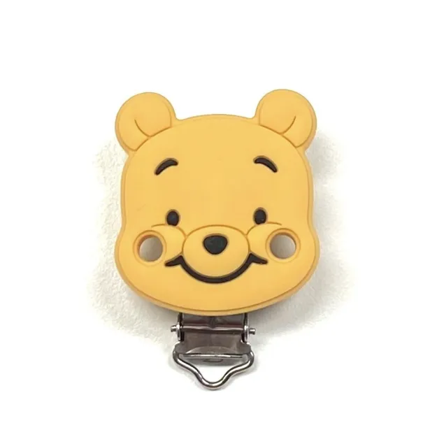 Silikonschnullerkette BUBBLE CHARM WINNIE mit Name