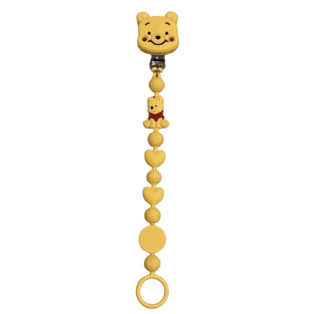 Silikonschnullerkette BUBBLE CHARM WINNIE mit Name