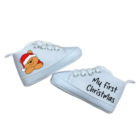 Personalized Cotton Baby Booties with Name | Newborn Gift