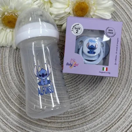 Biberon Personalizzato con Nome – Silicone Alimentare Anticolica 150ml