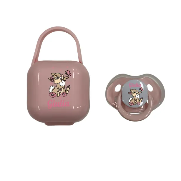 Estuche Rígido para Chupete en Plástico Personalizable | Nombre e Imag