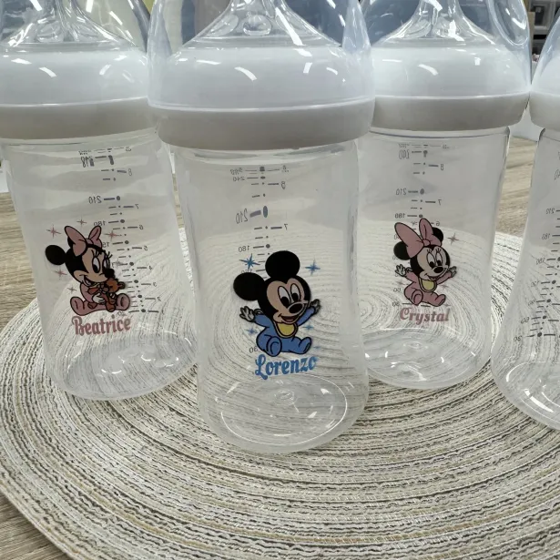 Personalized Baby Bottle with Name – BPA Free Anti-Colic Silicone 150m