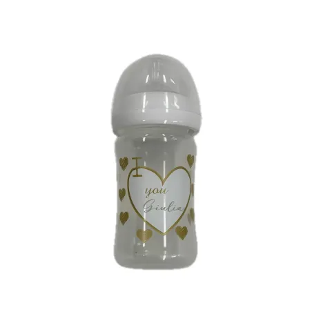 Personalized Baby Bottle with Name – BPA Free Anti-Colic Silicone 150m