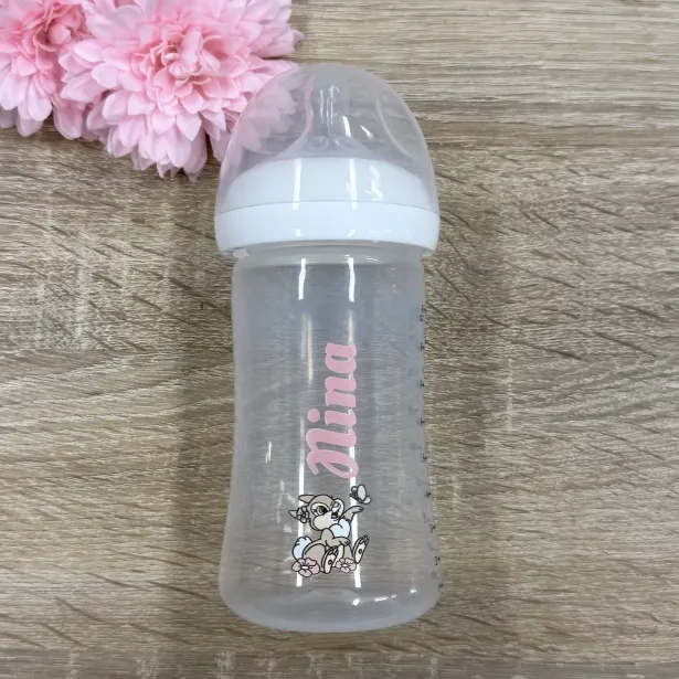 Biberon Personalizzato con Nome – Silicone Alimentare Anticolica 150ml