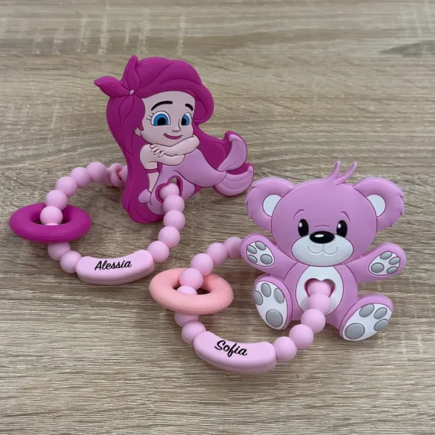 Bubble Teething Ring Personalised with Name | BabyJart